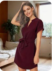 V-neck Short Sleeve Dress™