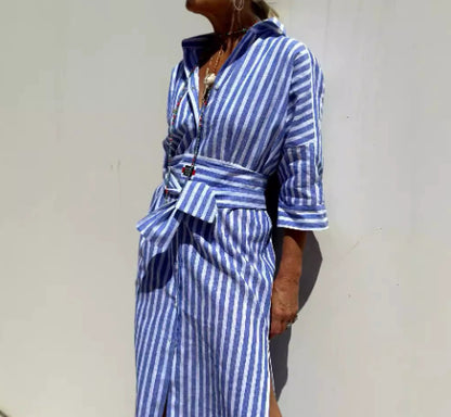 Striped Shirt Dress