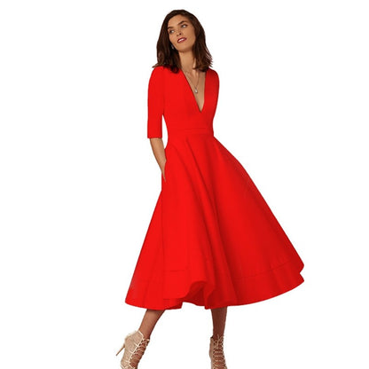 Retro 60s Swing Sleeve dress