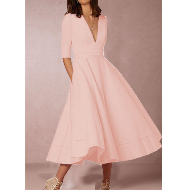 Retro 60s Swing Sleeve dress