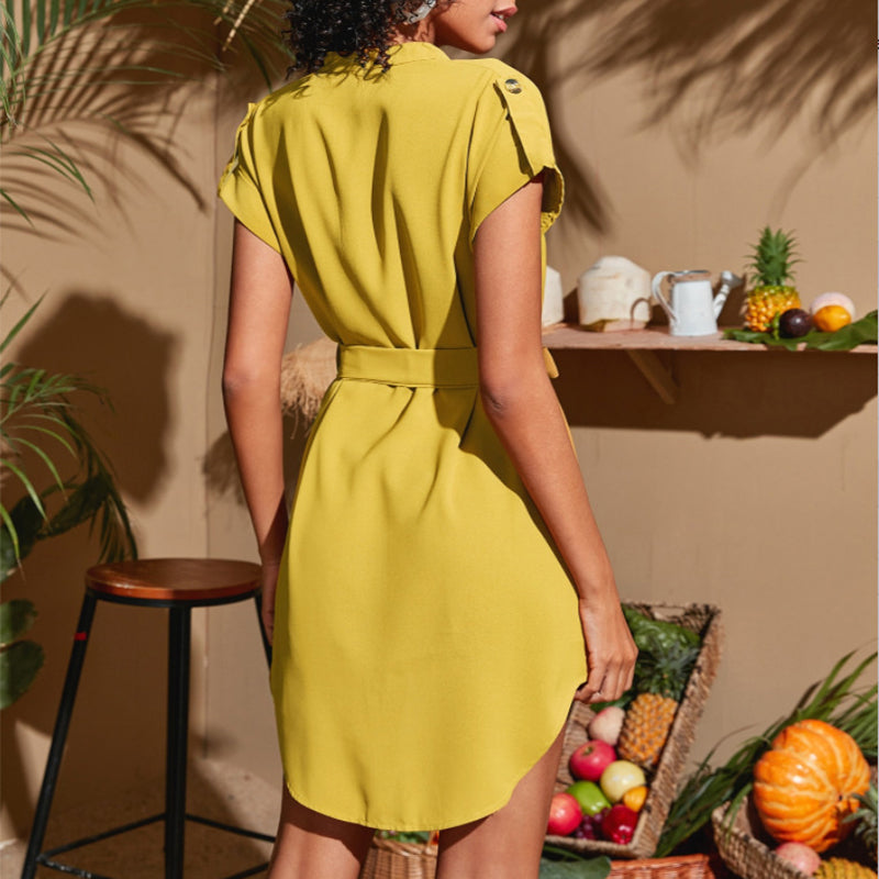 V-neck Short Sleeve Dress™