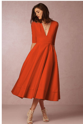 Retro 60s Swing Sleeve dress